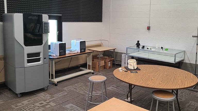 2021 - May - PRIME School Visit - Pontiac High School - Manufacturing Lab - Additive Manufacturing Equipment.jpg