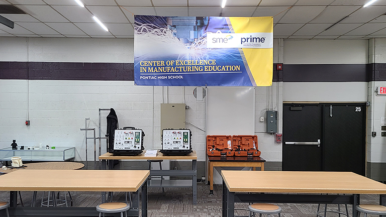 2021 - May - PRIME School Visit - Pontiac High School - Manufacturing Lab - Equipment - Banner.jpg